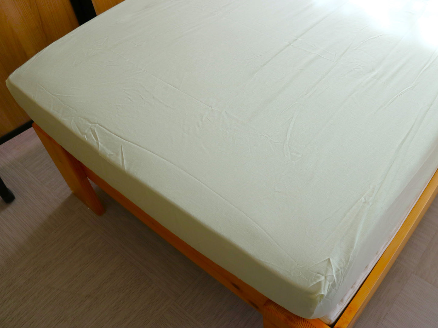 Single layer gauze Japanese bleached fitted sheets