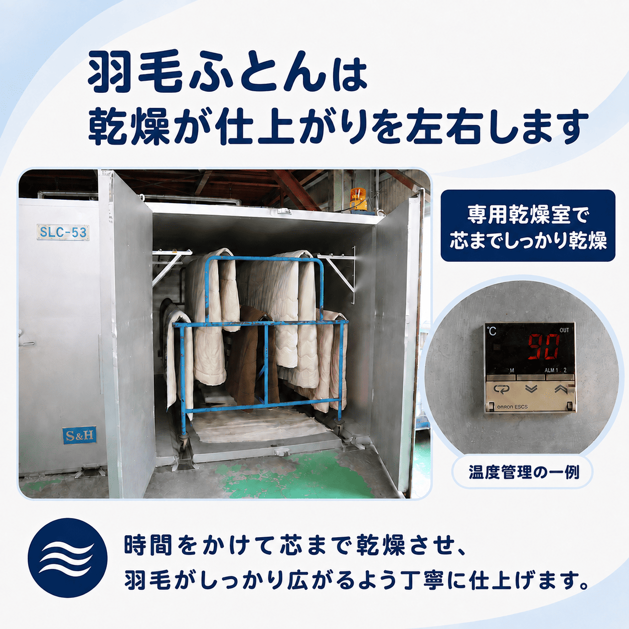 羽毛ふとんのクリーニング