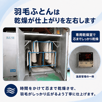 羽毛ふとんのクリーニング